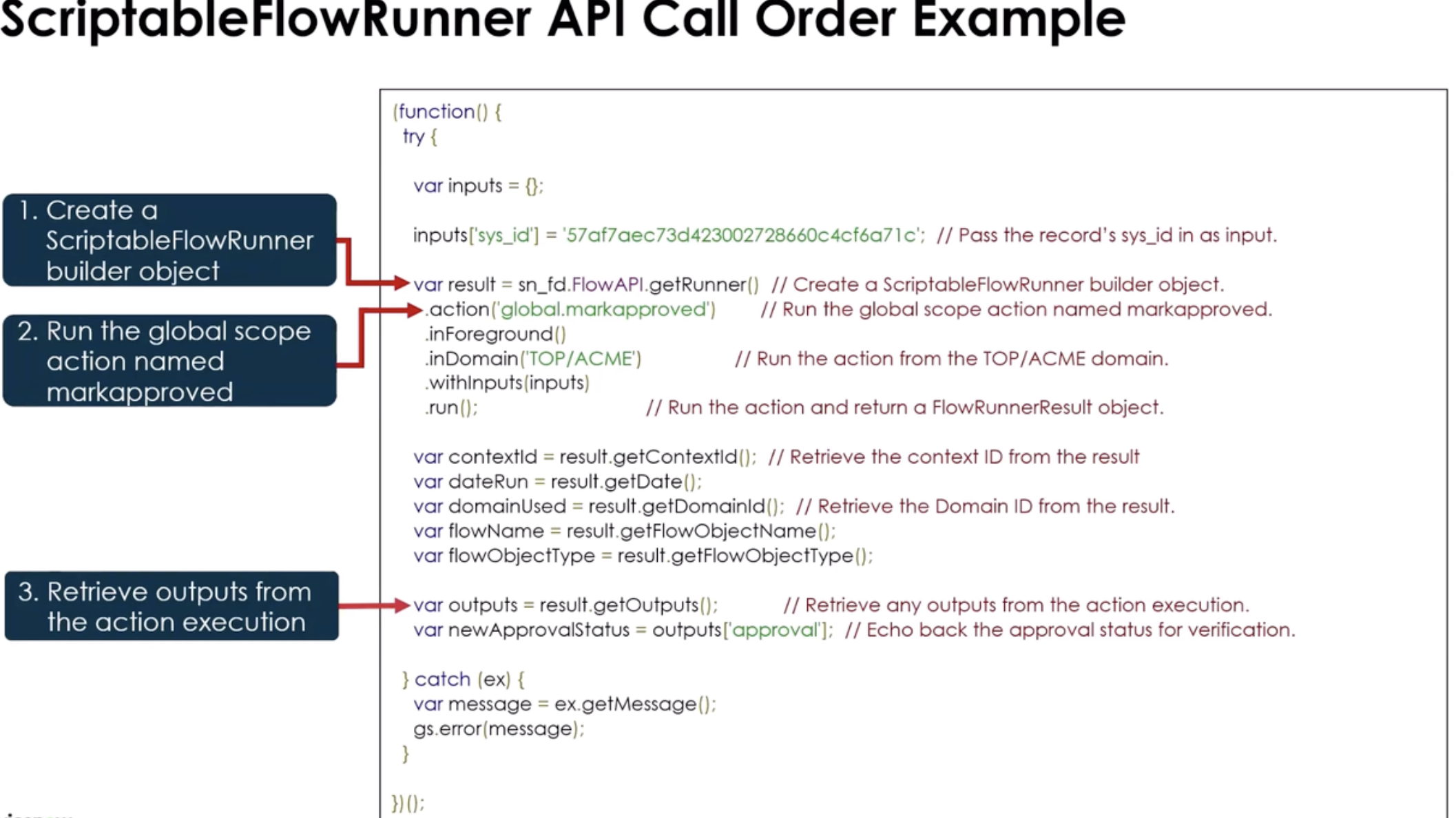 Scriptable Flow Runner Example