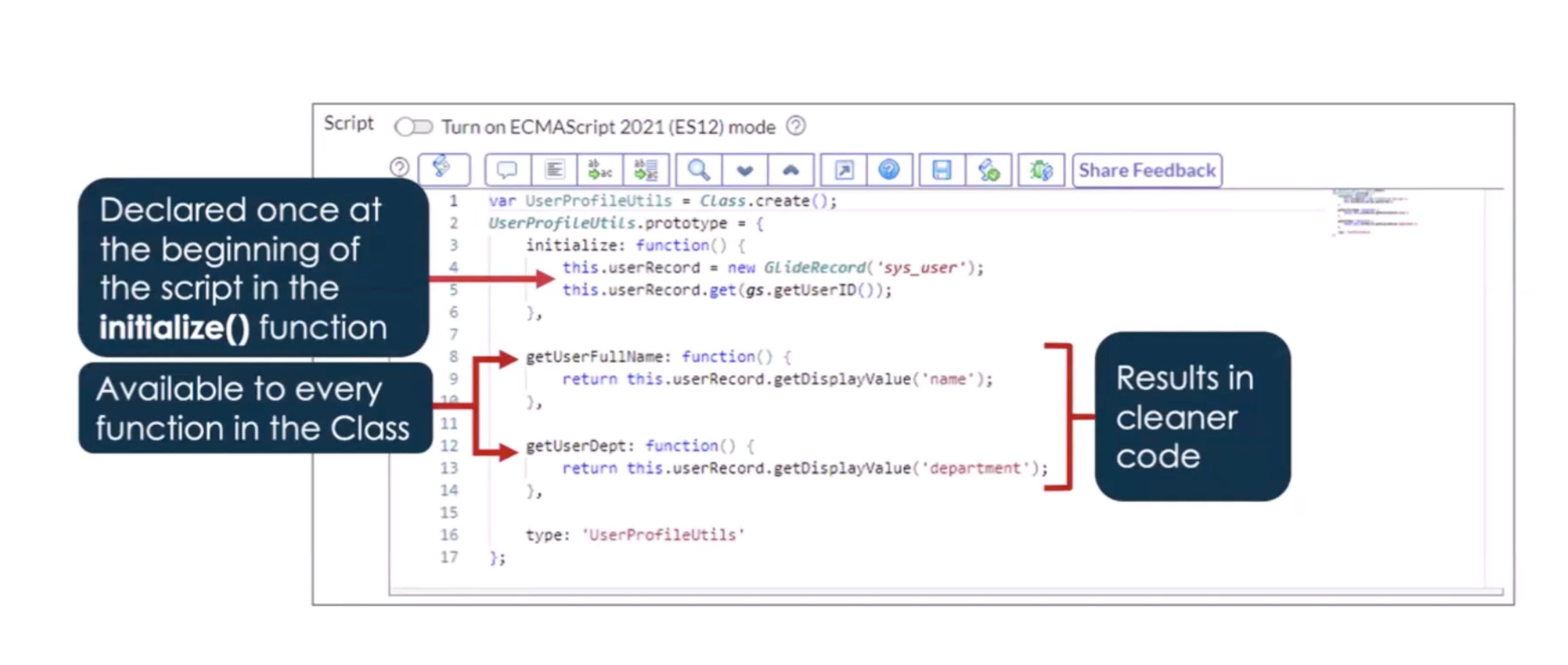 Script Includes Class: Initialize